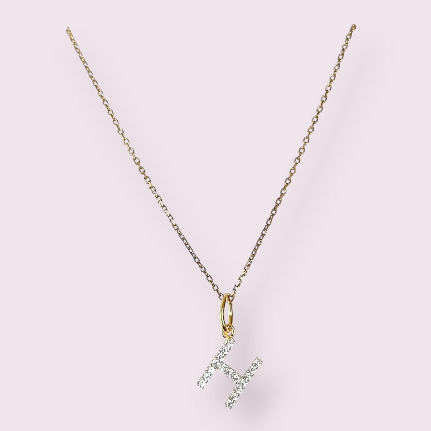 Pave Initial Necklace