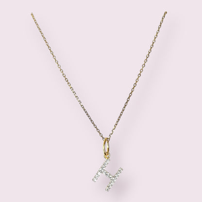 Pave Initial Necklace