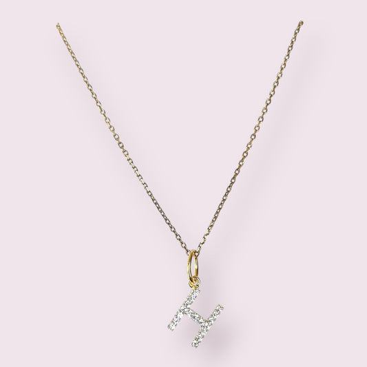 Pave Initial Necklace