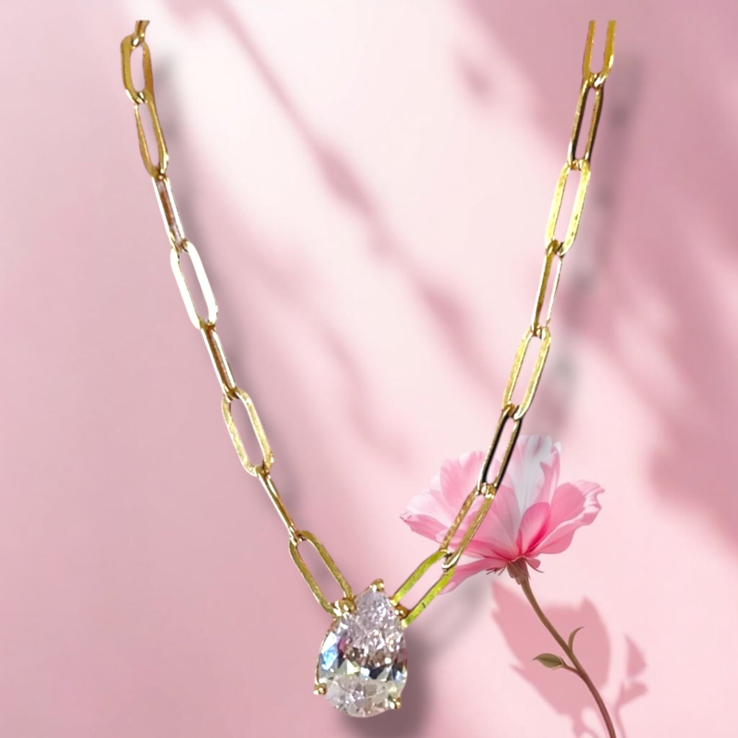 Pear Stone Necklace 