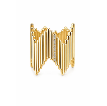 Fluted Zigzag Ring 