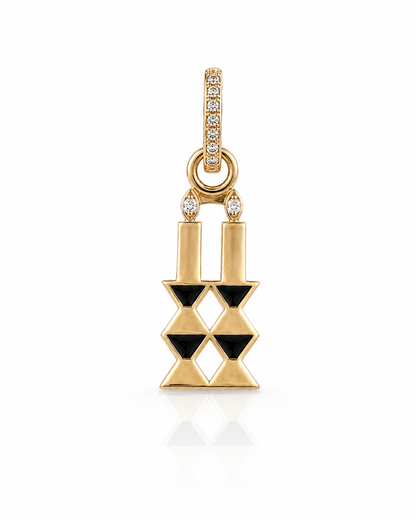 Pre Order Shabbas Candles Charm