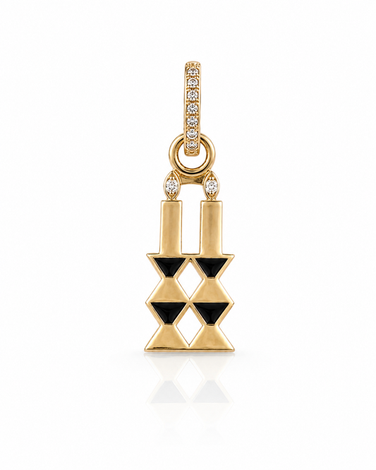 Pre Order Shabbas Candles Charm