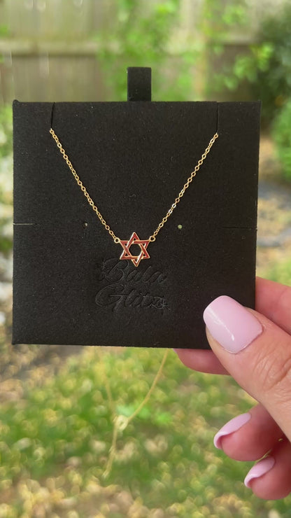 Sleek Star of David Necklace