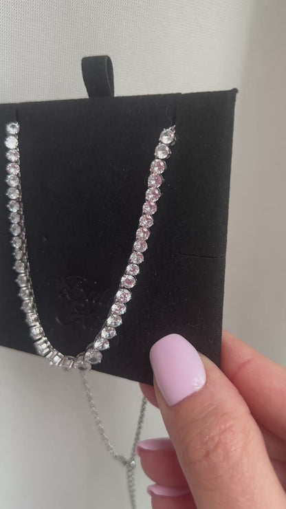 Graduated Tennis Necklace