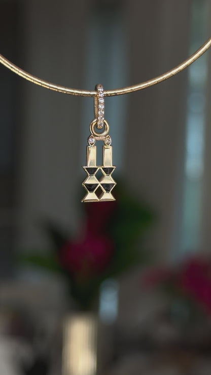 Pre Order Shabbas Candles Charm