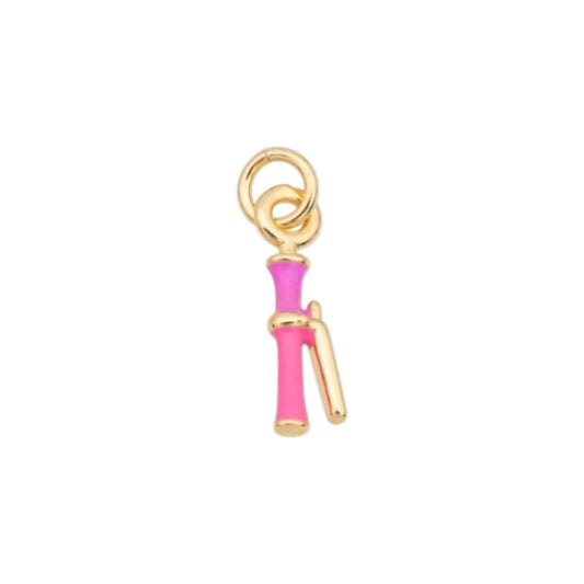 Hair straightener Enamel Charm 