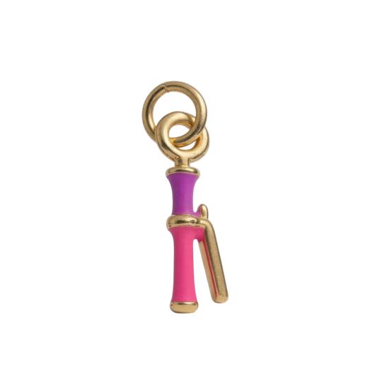 Hair straightener Enamel Charm 